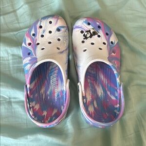 Kids Colorful Crocs with Panda Charm